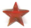 1 18mm Machine Cut Crystal Red Star Pendant